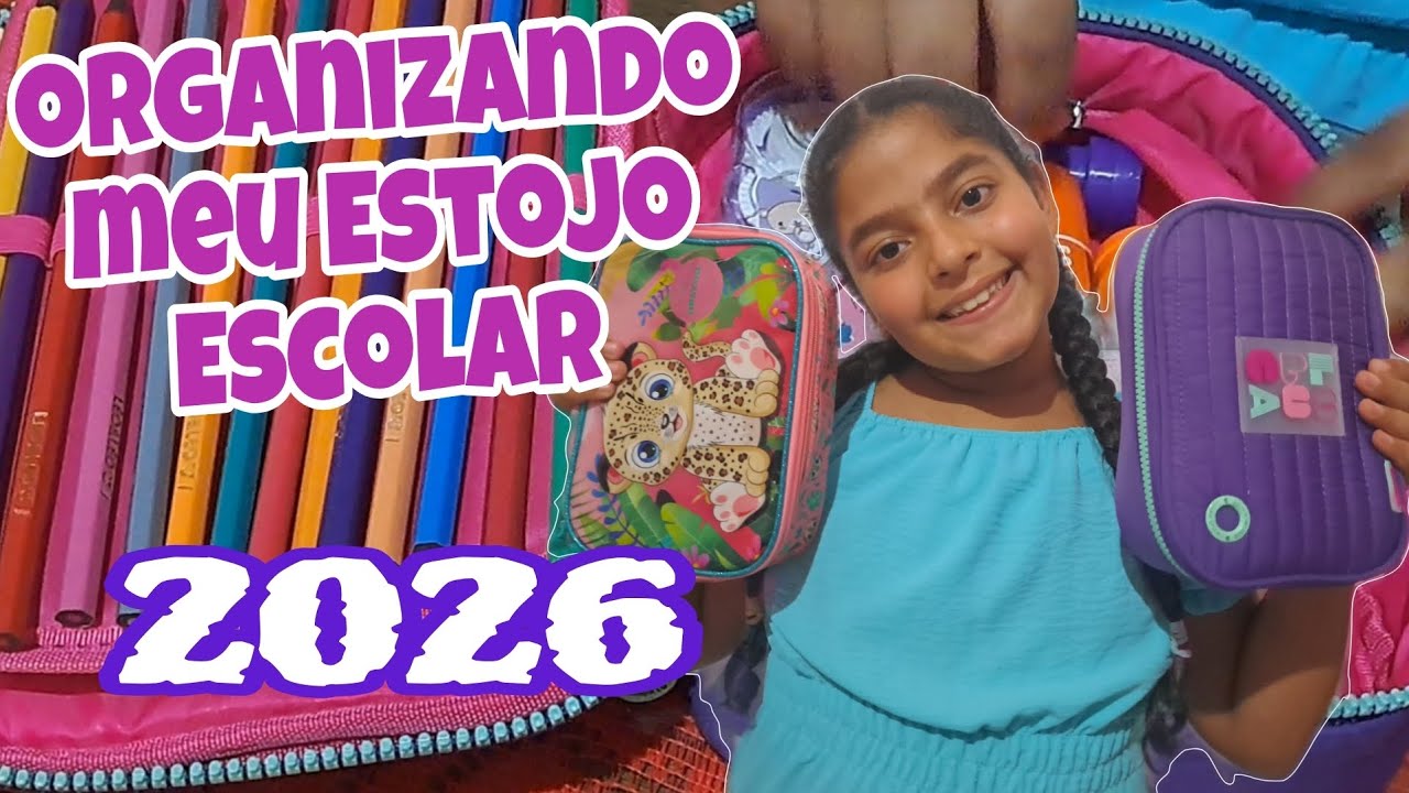 Organizando meu Estojo Escolar 2026 #materialescolar 