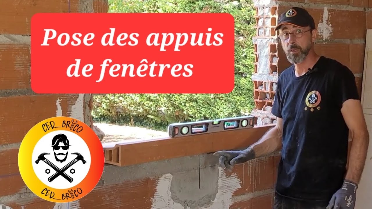Pose des appuis de fenêtre avec son lot de surprises dans le salon de massage.