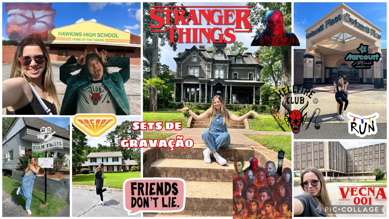 VISITEI TODOS OS SETS DE GRAVAÇÃO DE STRANGER THINGS ♥️🚨❗️