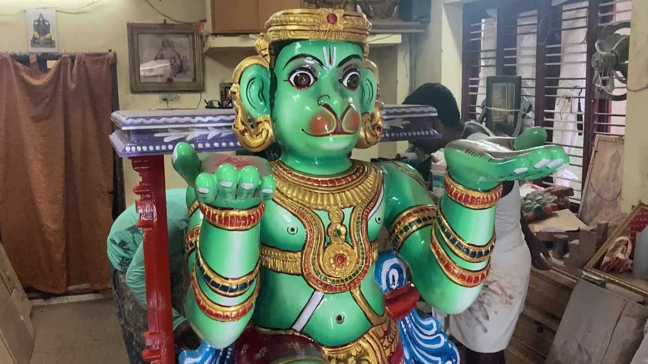 Crafting Wooden Statue of Jai Hanuman | Hand Carvings | Statue making