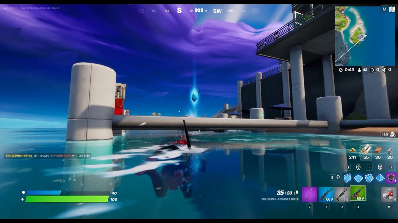 Fortnite Shanta Quest Collect Gem Fragments at Docks