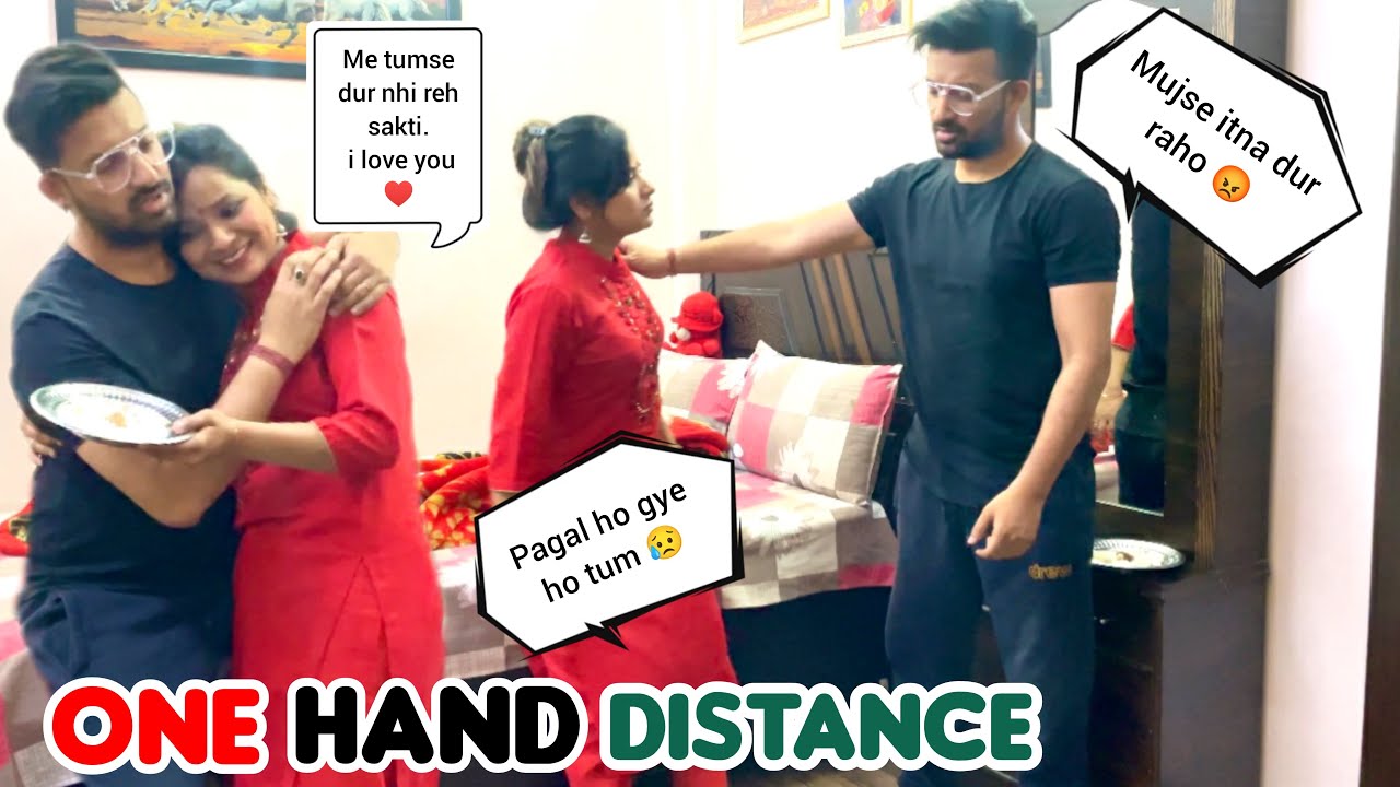 ONE HAND DISTANCE PRANK ON WIFE || PRANK ON WIFE || PRANK IN INDIA || @luckyparul
