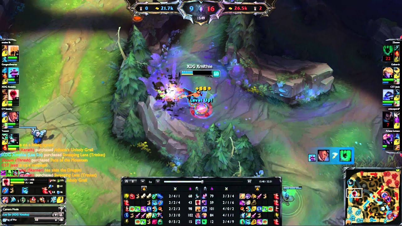 Counter logic Gaming Xmithie - Lee Sin jungle - patch 4.21