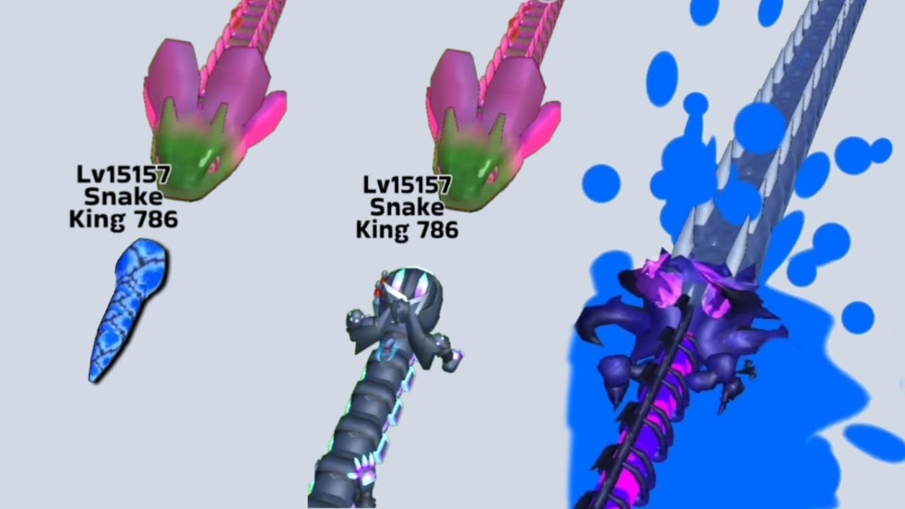 😱 Snake Clash.io Max Level Gameplay! All Bosses battle 