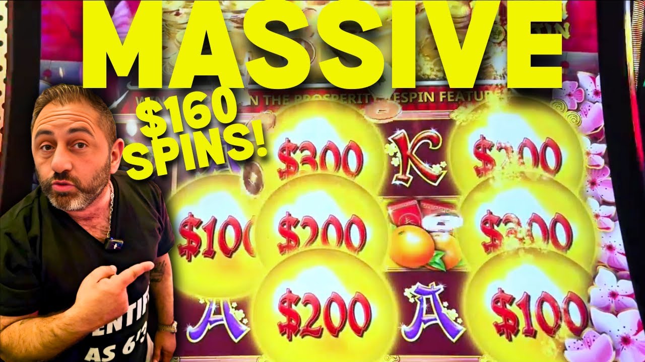 OMG PROSPERITY LINK $160 SPINS CRAZY BETS CRAZY JACKPOTS MASSIVE WIN IN VEGAS