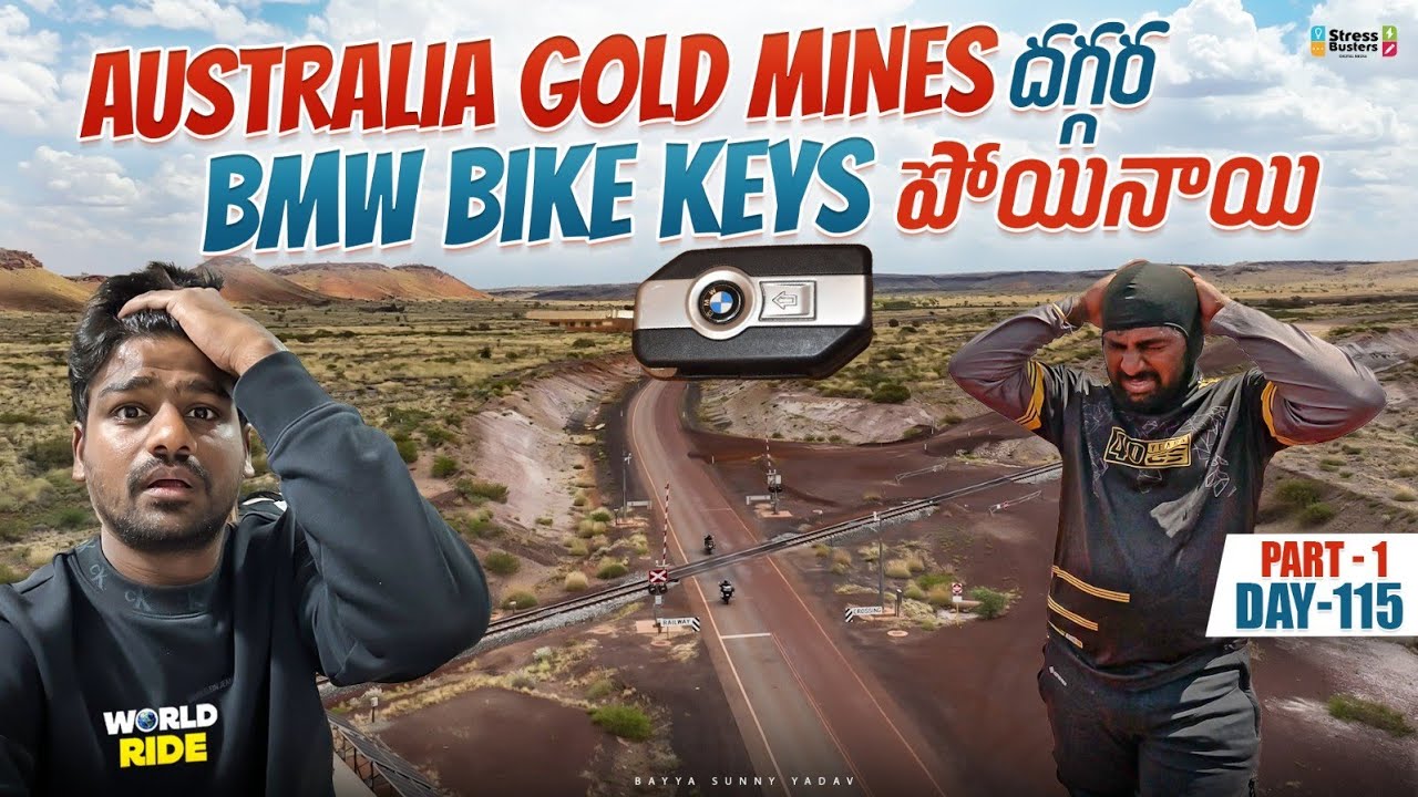 Lost Bmw 1250 Keys in Australian 🇦🇺 gold mines | WORLD RIDE DAY  115 Part-1