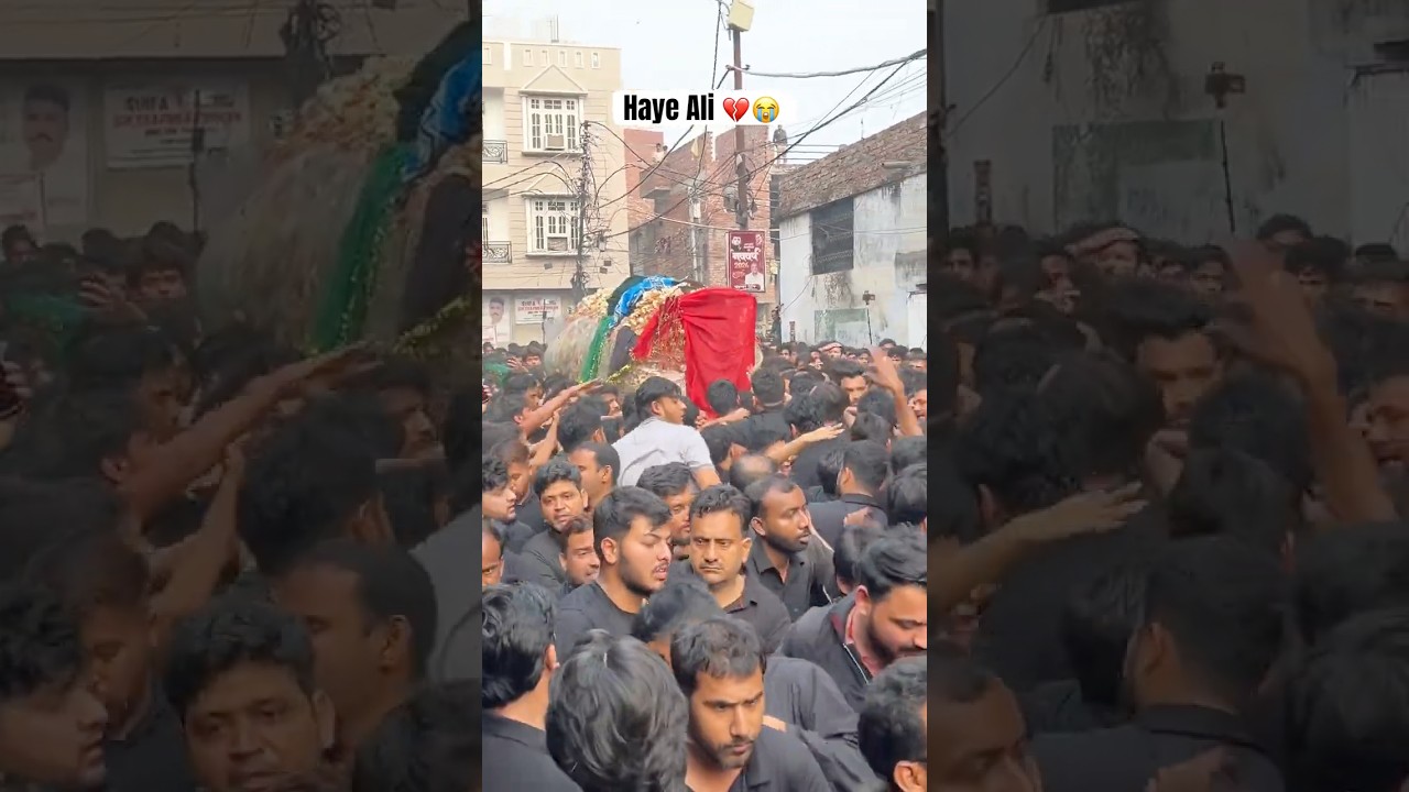 21 ramzan taboot e imam Ali a.s. Lucknow 😭 #21ramzan #taboot #shorts
