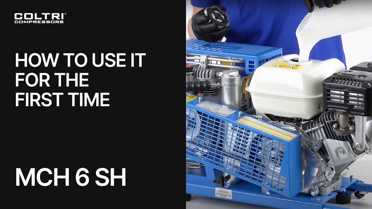 MCH-6/SH Compressor - How to use it for the first time