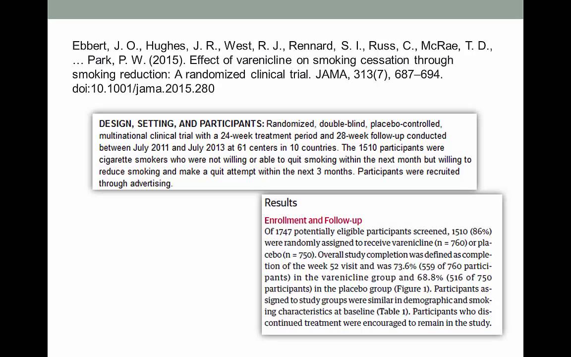 Evidence-Based Practice Step 3- Rapid Critical Appraisal