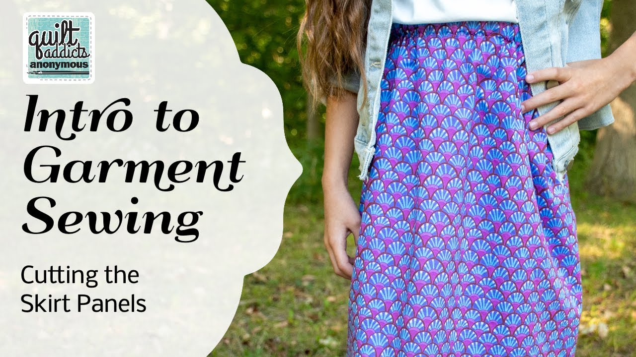 Intro to Garment Sewing - Simple Pull-On Skirt - Cutting the Skirt Panel Rectangles