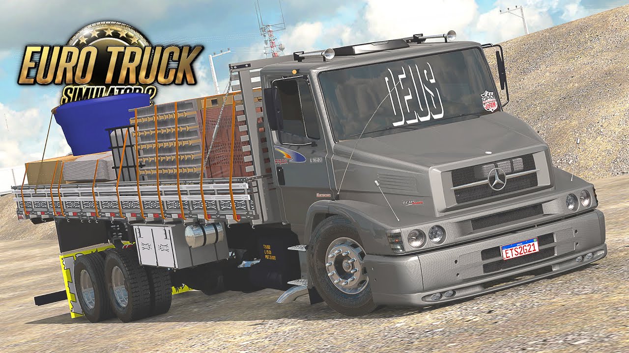 MB 1620 Carregado com Materiais de Construção - Euro Truck 2