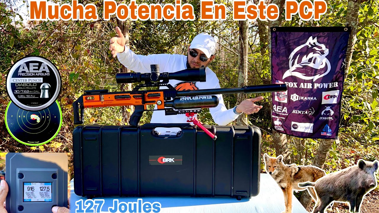 BROCOCK GHOST HP BLAZE EDITION .30 PCP Para Cacer&iacute;a Mediana(foxairpower.com #pcpairrifle 