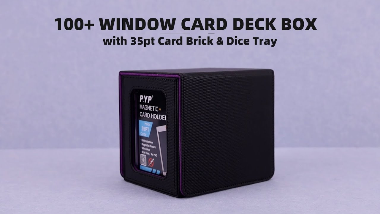 Commander Deck Box for Mtg with Dice Tray - Commander Window Display