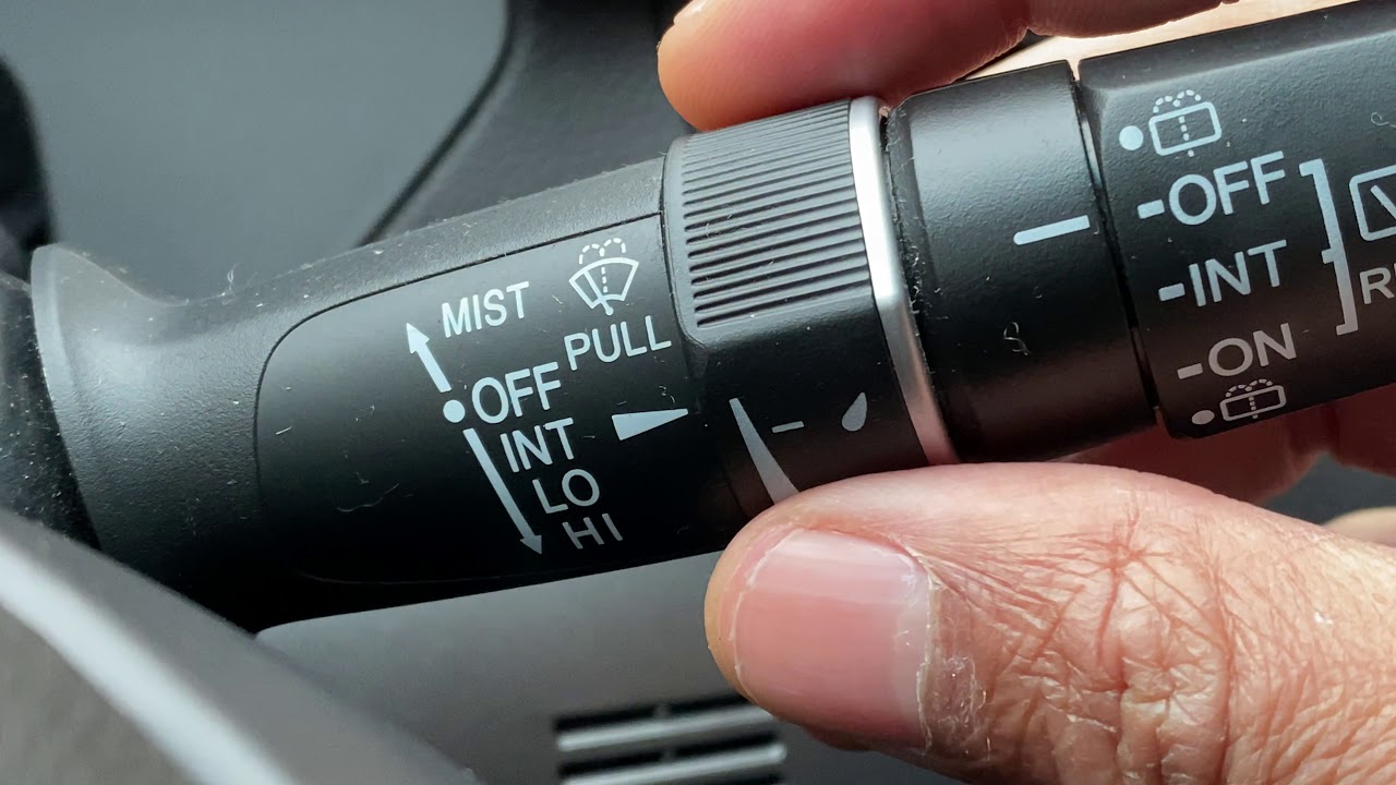 ACURA MDX - How to turn on/off windshield wipers