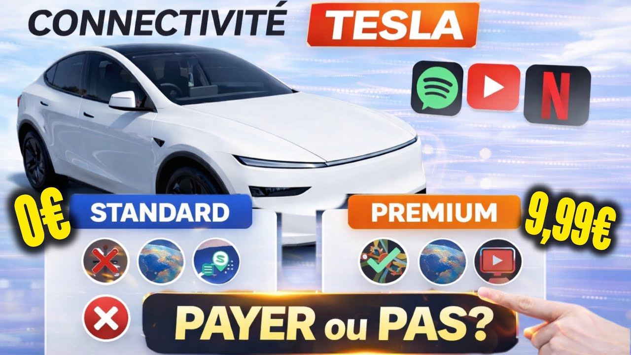 Connexion Premium Tesla : faut-il payer 9,99€/mois ? Comparatif COMPLET avec la connexion standard