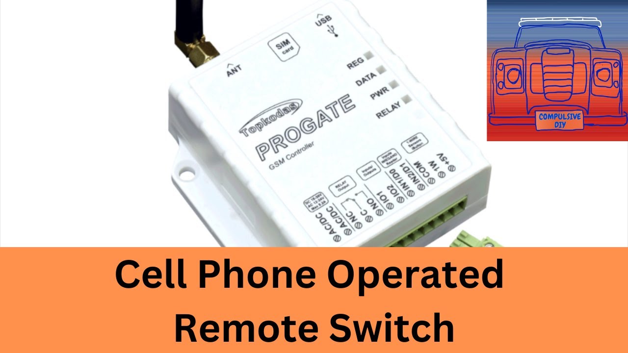 Cell Phone App or Text Message Operated Remote Switch (Topkodas Progate)