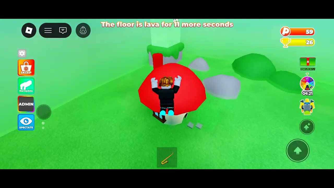 Test gry podłoga to lawa🌋🔥