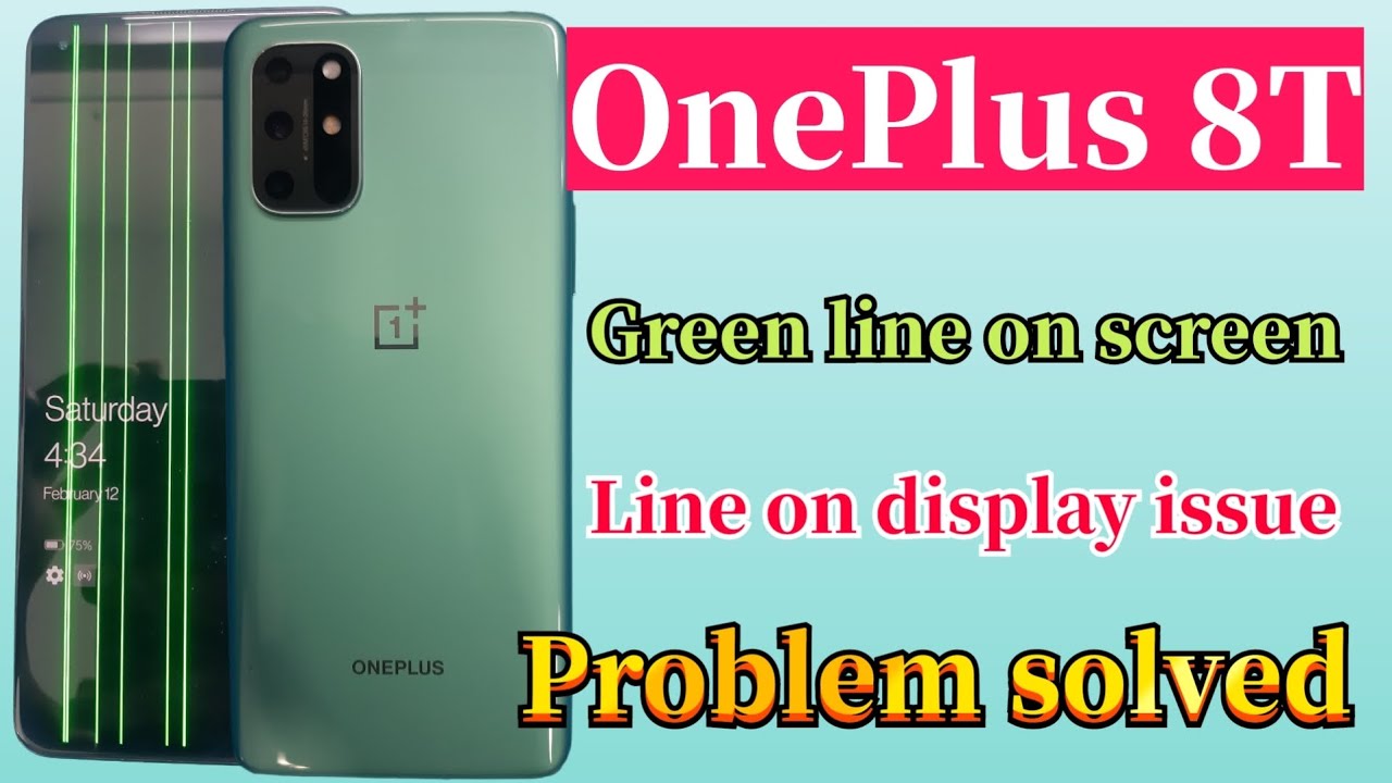 oneplus 8t green line on screen problem solved | oneplus 8t line on display issue solution