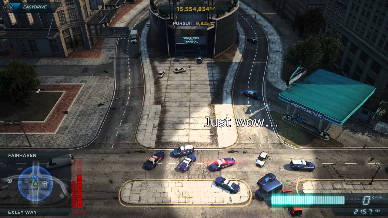 NFS Most Wanted(2012): Stupid Cops - Timelapse