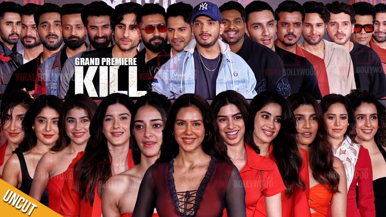 UNCUT - Kill Movie | Grand Premiere | Munawar Faruqui, Vicky Kaushal, Varun Dhawan, Janhvi, Ananya
