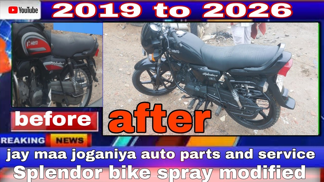 #Splendor_modified Splendor puls 2019 to 2025 convert Splendor red ♥️ Splendor black 🖤 #black_goda