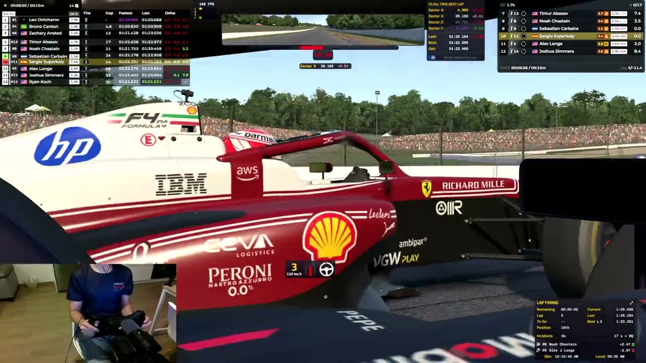Iracing F4 Road Atlanta salgo ultimo