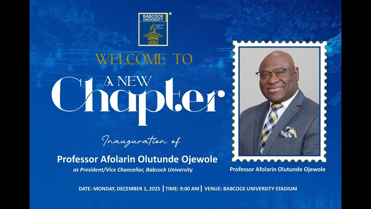 THE INAUGURATION OF PROF. AFOLARIN OLUTUNDE OJEWOLE || A NEW CHAPTER || 2ND LINK