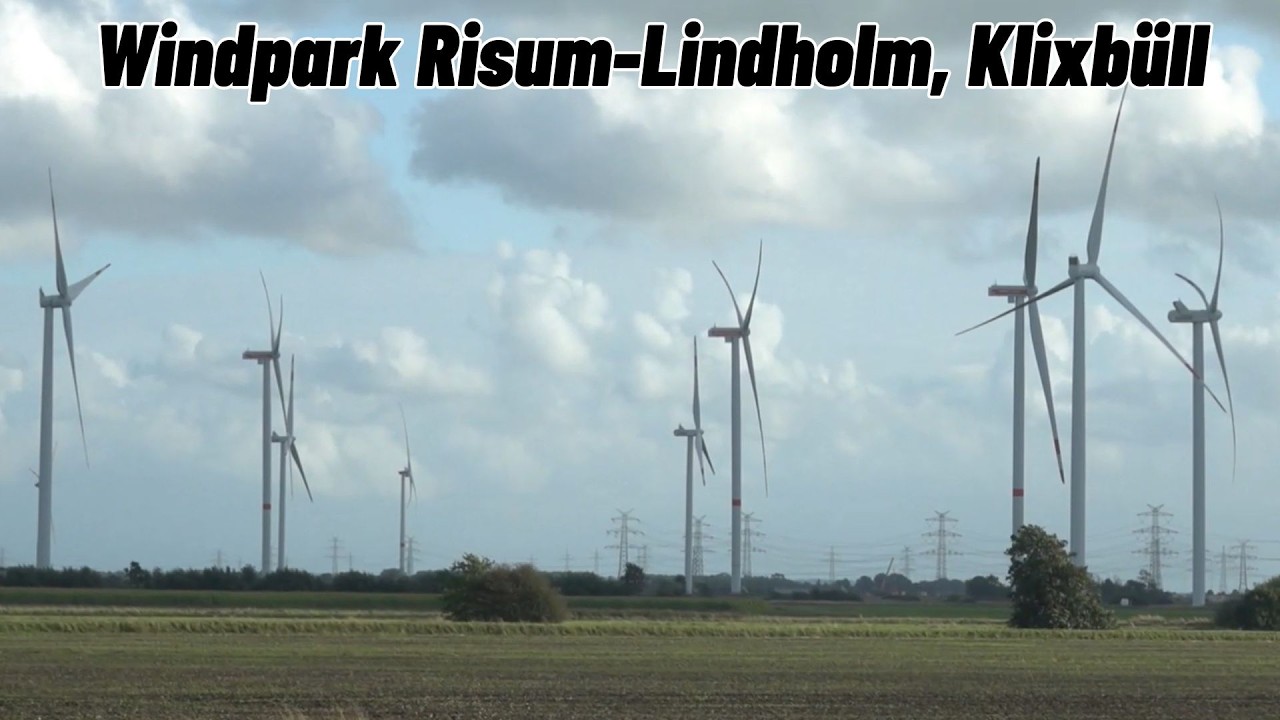Windpark Risum Lindholm/Klixbüll mit Vestas, Siemens, Enercon Windkraftanlagen 17.09.2025