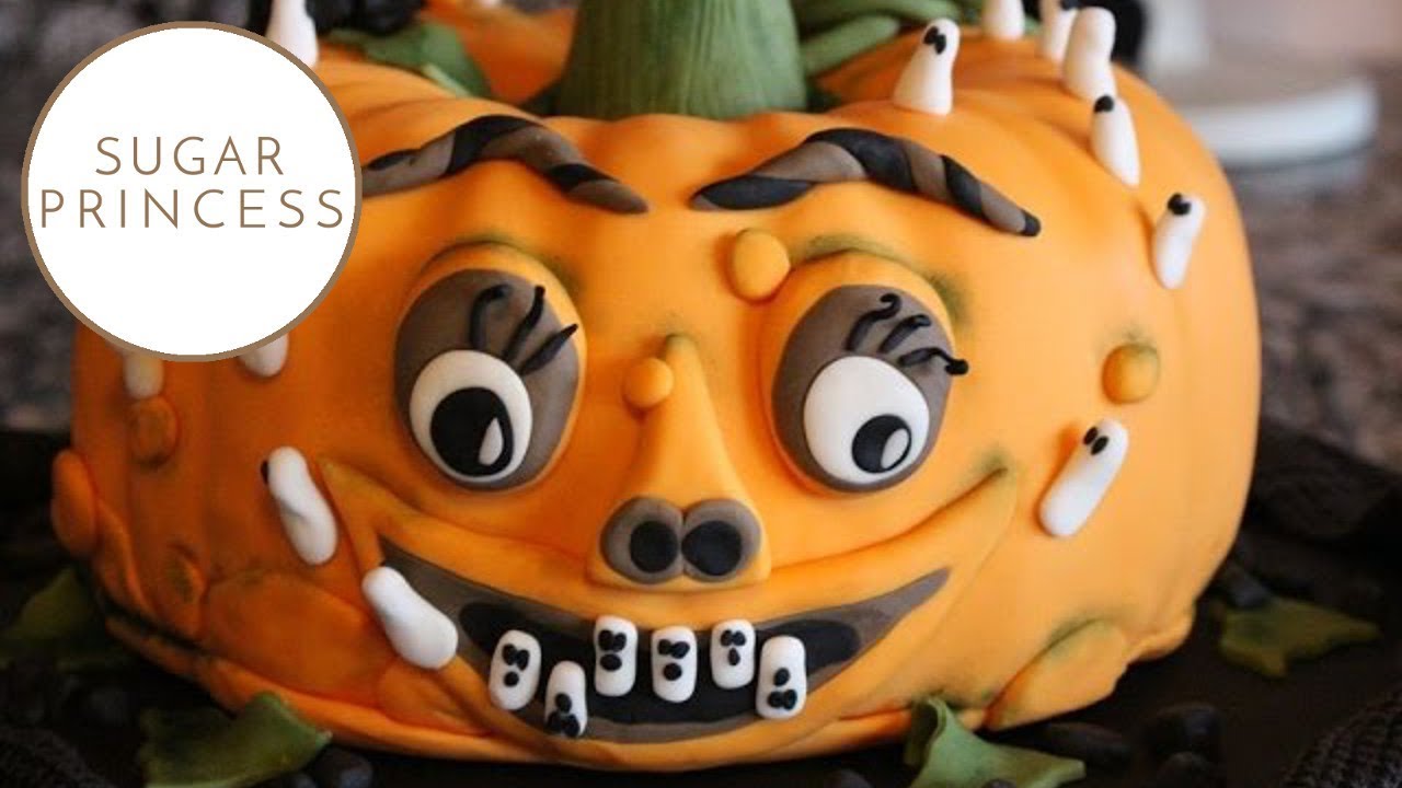 Halloween Kürbis Torte/ How to make a pumpkin cake/ halloween cake tutorial | Sugarprincess