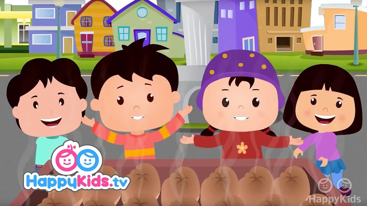 Hot Cross Buns - Nursery Rhymes For Kids And Children | Baby Songs | Happy Kids