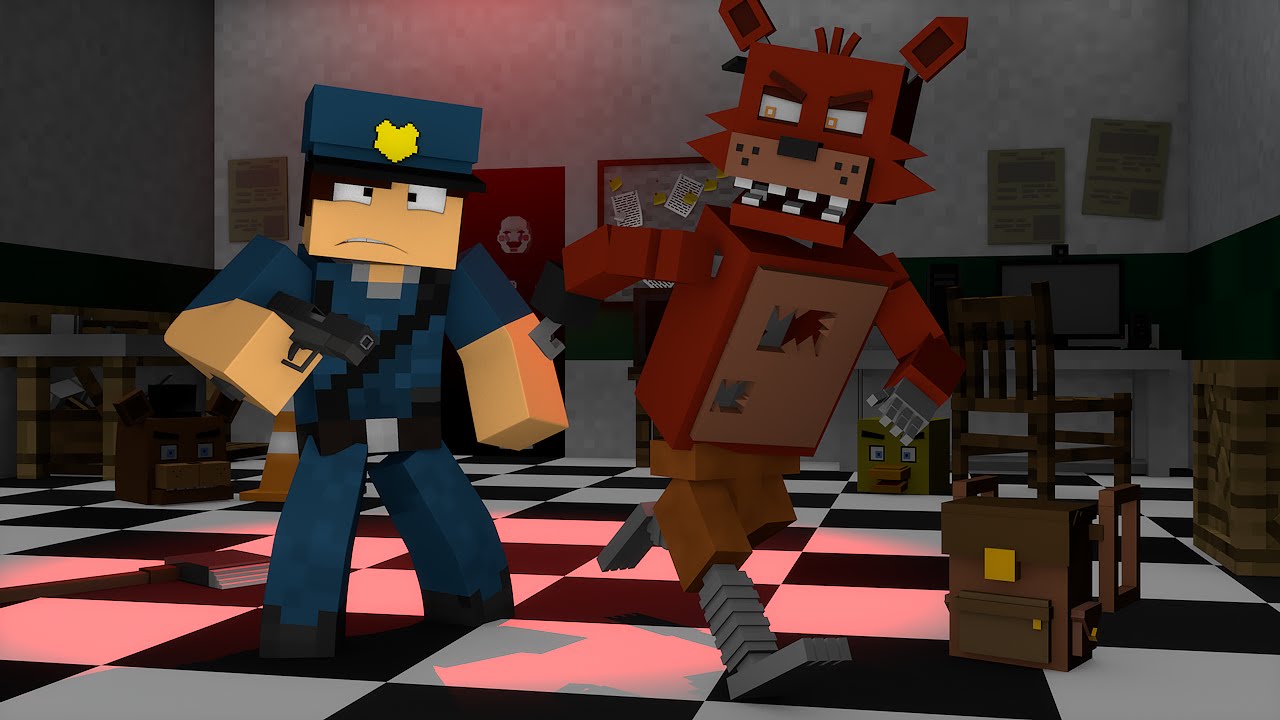 Minecraft : OS ANIMATRONICS ESTÃO PRESOS  !! - ( Polícia e Ladrão)