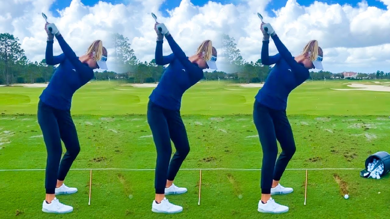 NELLY KORDA GOLF SWING - SLOW MOTION