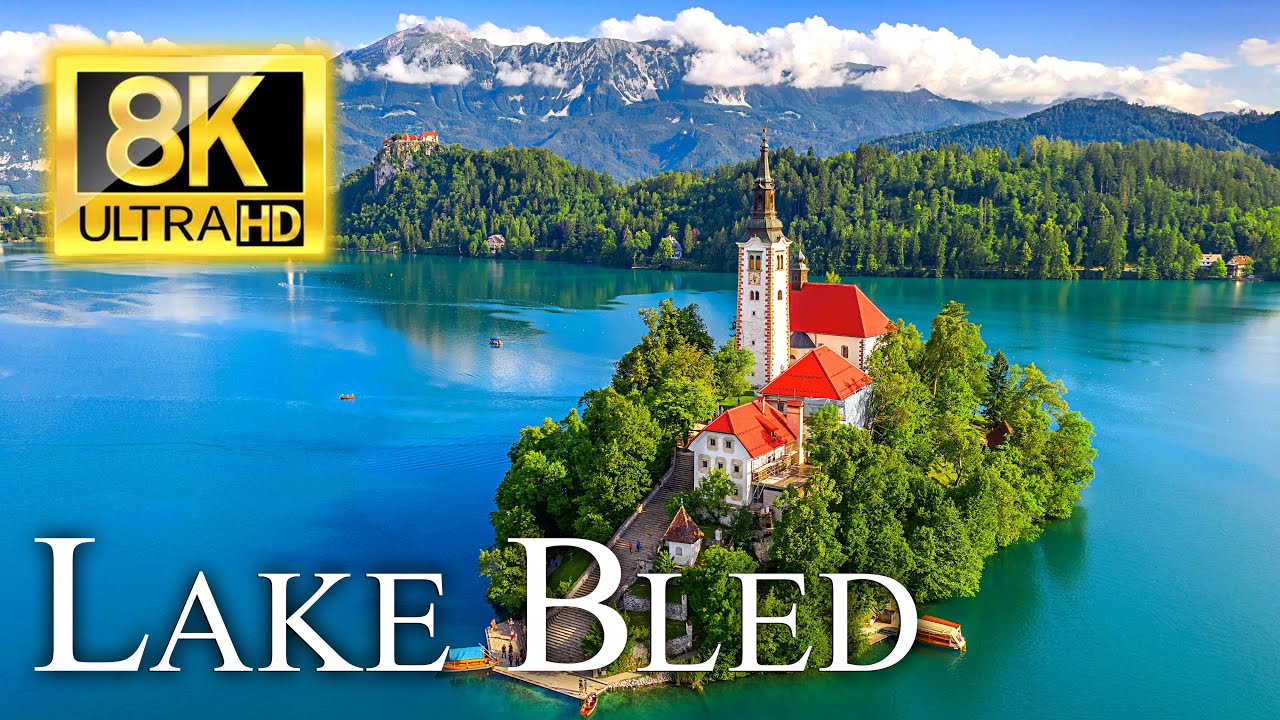 Enchanting Lake Bled, Slovenia | 8K HDR Drone Video | A Breathtaking Alpine Gem