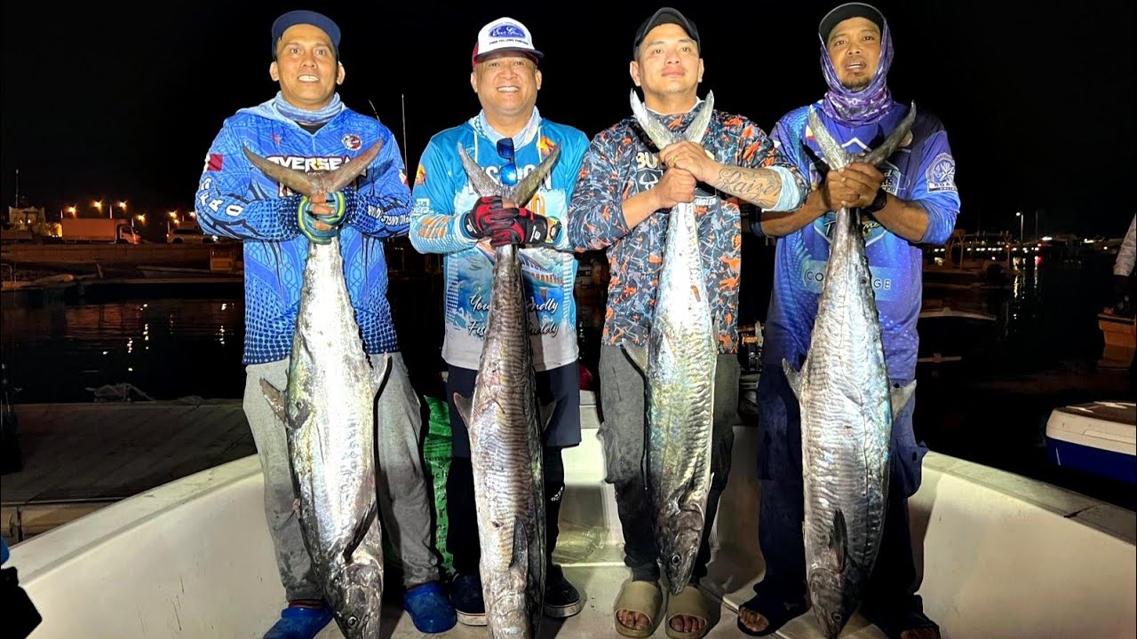 Ep.03 Boat Fishing In Al-Ruwais Qatar/We Catch Four Huge King Fish and Little Eastern Tuna #fishing