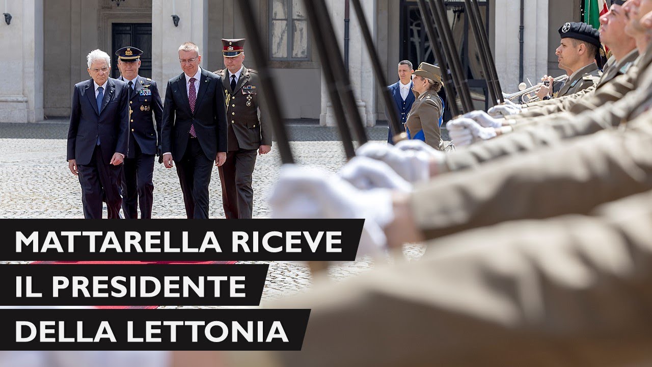 Mattarella incontra il Presidente della Repubblica di Lettonia, S.E. il Signor Edgars Rinkēvičs