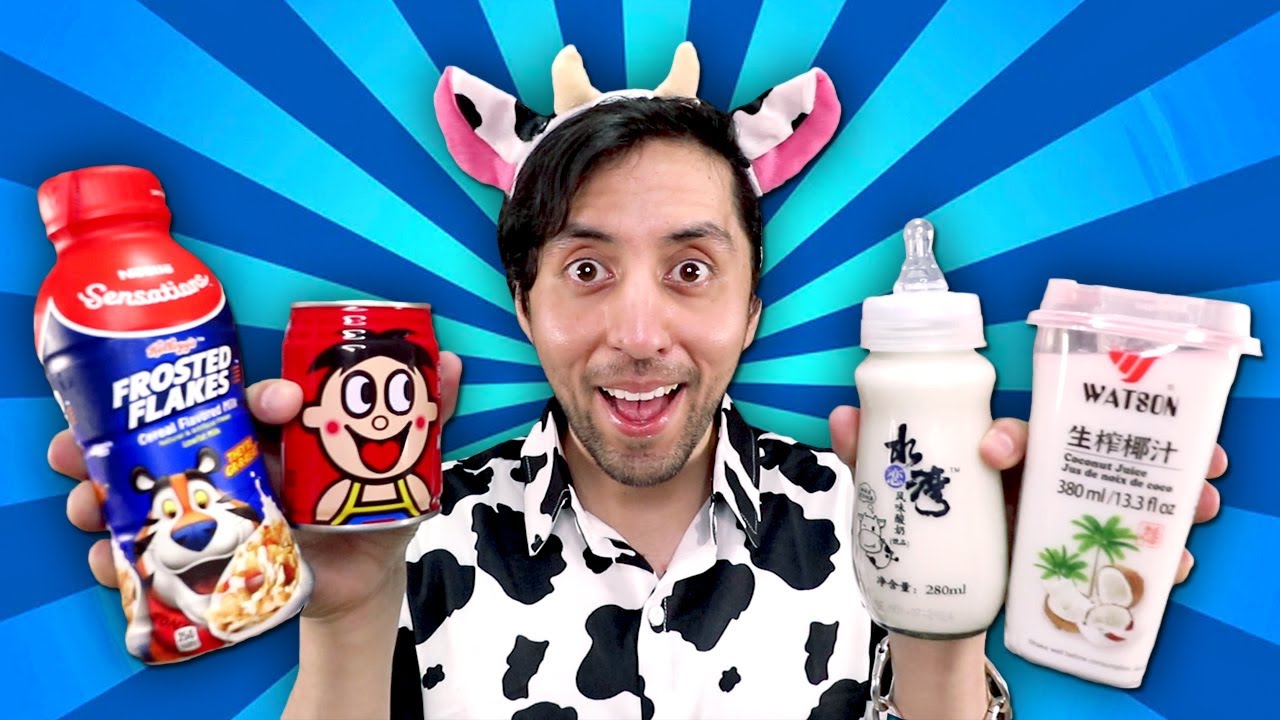 Probemos las LECHES más RICAS y EXTRAÑAS que hay en Internet!!!