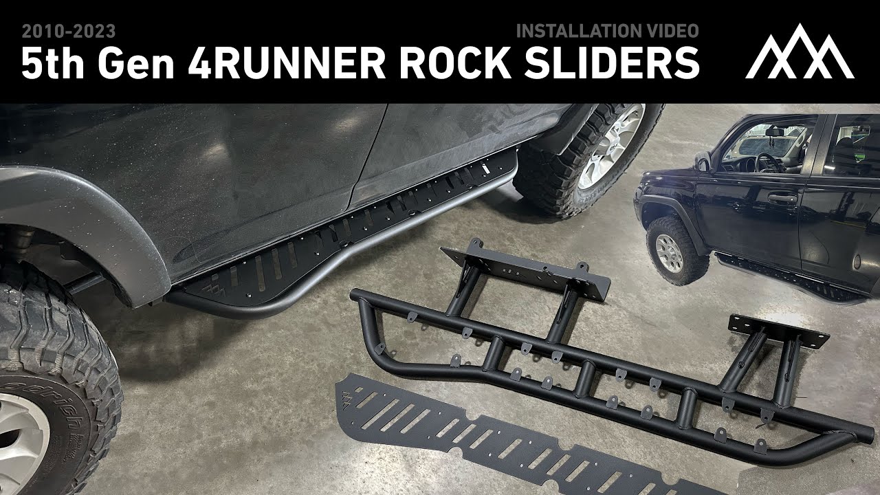 [2010-2023] Toyota 4Runner 5th Gen Rock Sliders - Installation (with and without KDSS)