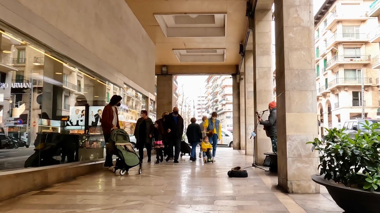 4K🛒Shopping in Palma de Mallorca 2021, February 13