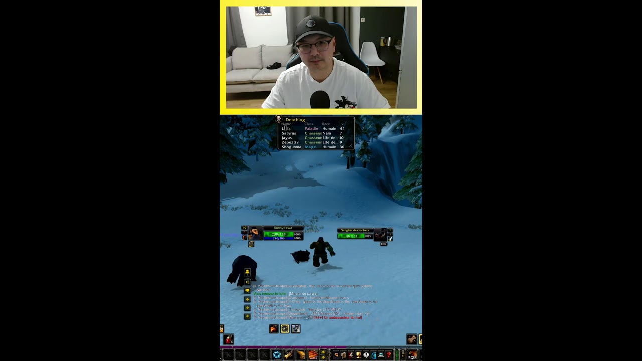 World of warcraft Hardcore - 1 mort déjà, je remonte un chassou J-2