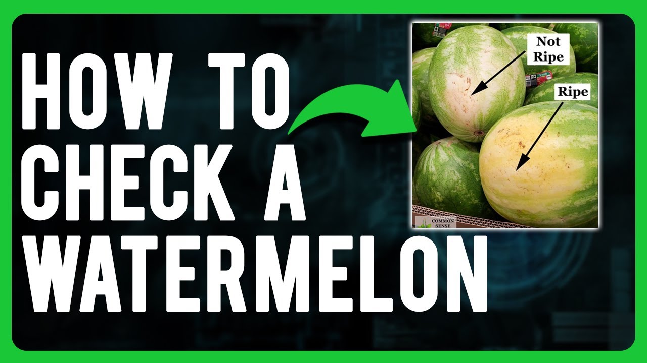 How to Check a Watermelon (Ways to Tell if Your Watermelon Is Ripe)