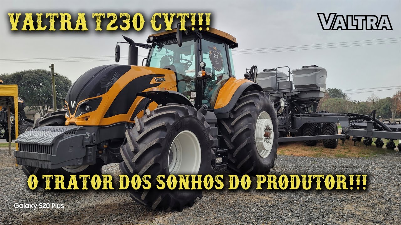 VALTRA T230 CVT//REVIEW COMPLETO DESTE TRATOR MUITO SHOW!!!
