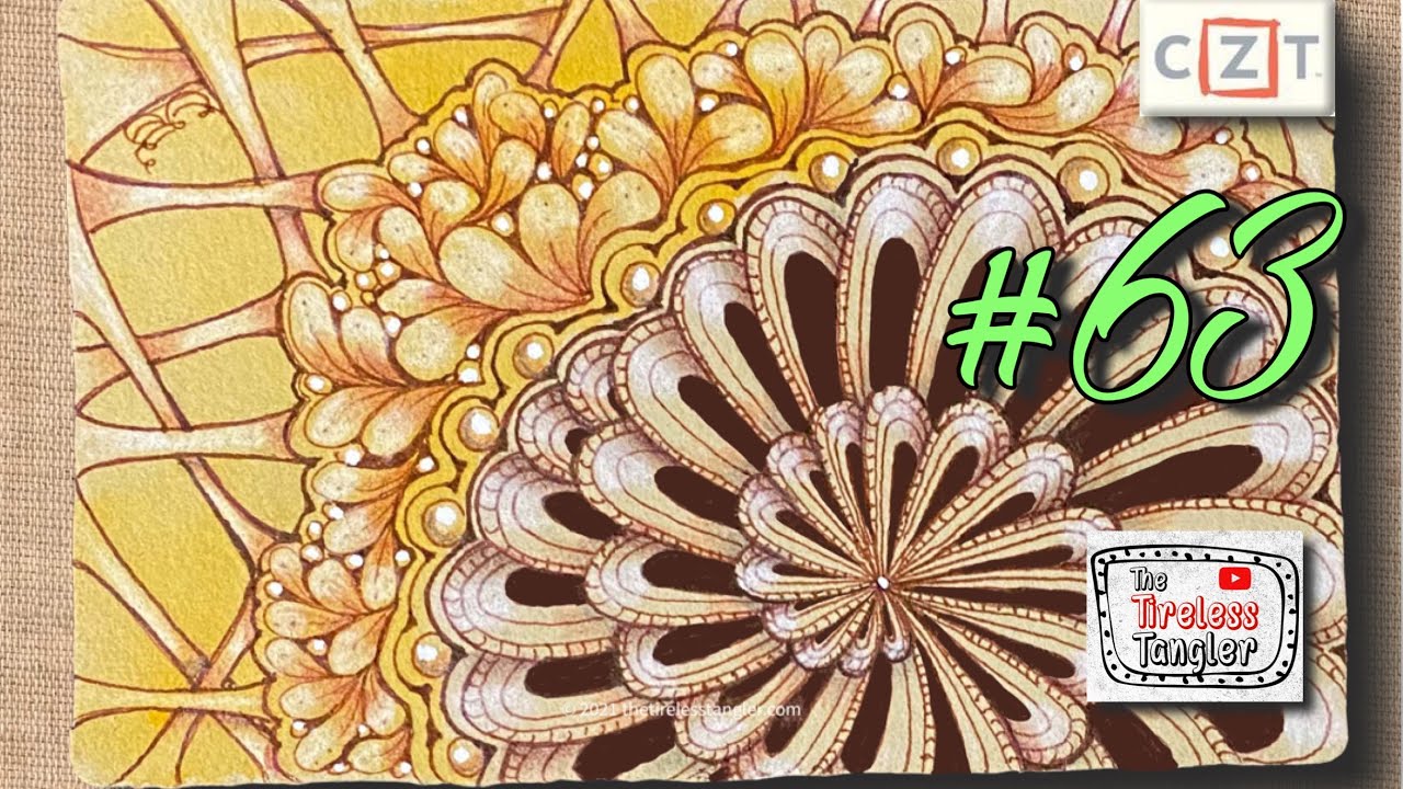 HAMAIL || 100 Days of Zentangle ® 2021 || Day 63