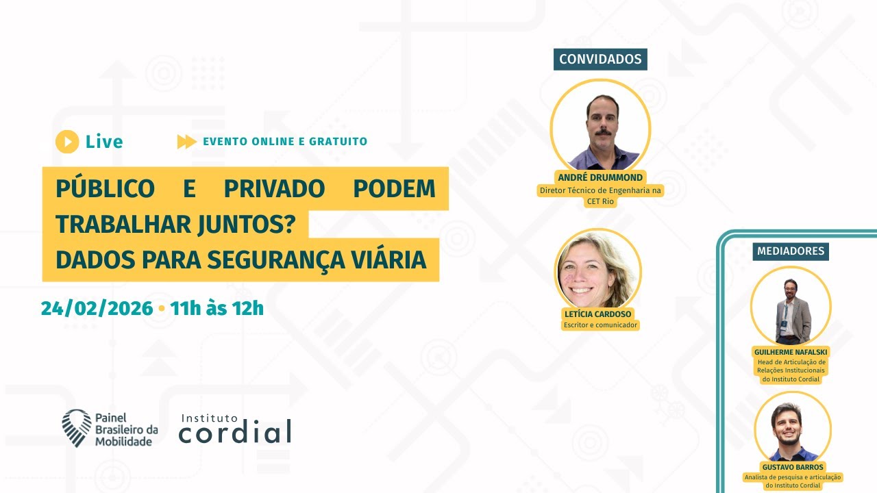 Público e privado podem trabalhar juntos? Dados para segurança viária