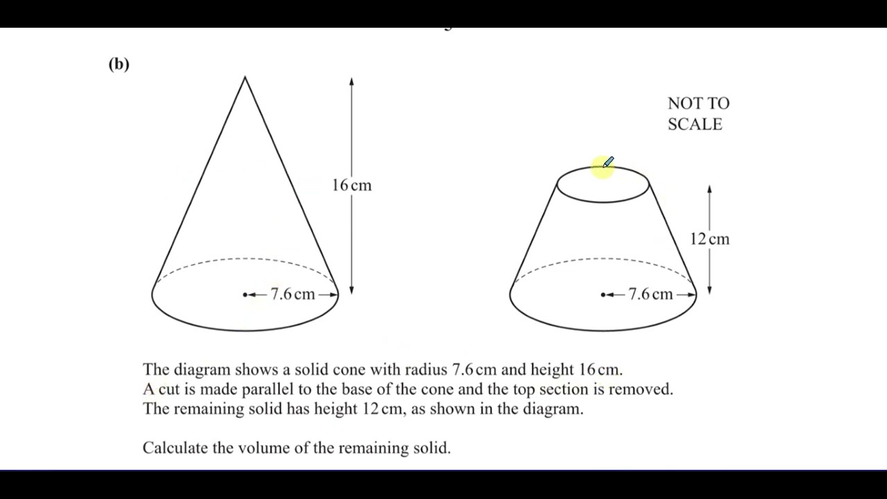 0580/41/M/J/21, (IGCSE), Paper 41, Q3, Surface Area & Volume, Cones Hemispheres, Similarity