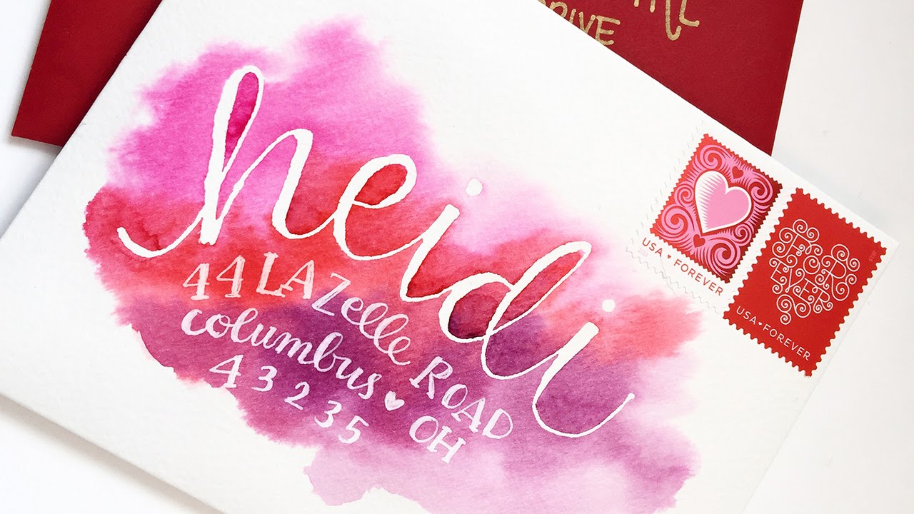 Watercolor Envelopes