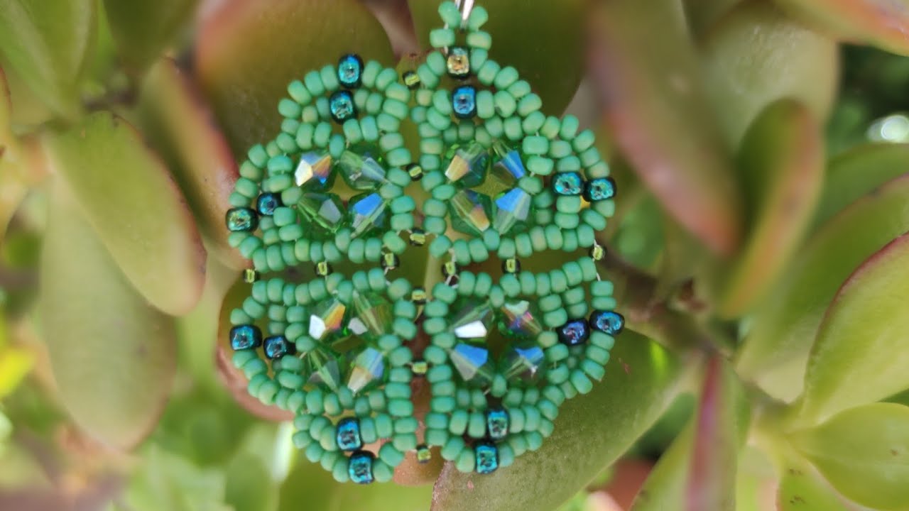 DIY- Video Tutorial Ciondolo Quadrifoglio/Four-leaf clover #perline #portafortuna #lucky #goodluck