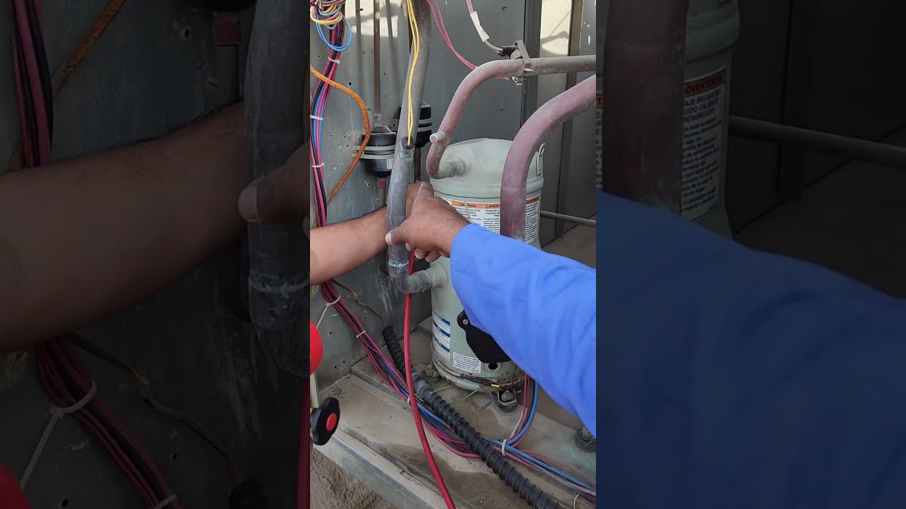 Package Unit Gas R-410 charging method
