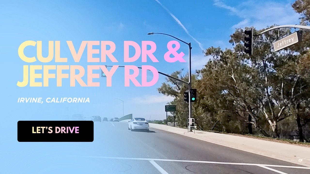 Driving All of Culver Drive & Jeffrey Road in Irvine CA | 4K Relaxing POV Tour