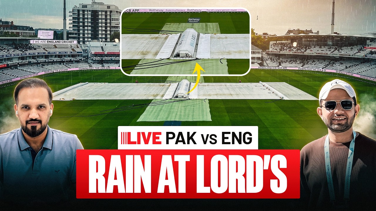 LIVE: PAK vs ENG 2nd Test Day 3 | RAIN at Lord's! Can Pakistan Save the Test?