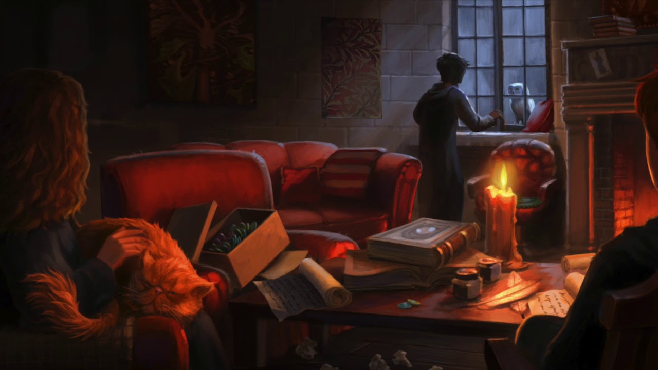 ASMR - Gryffindor Common Room (Harry Potter ambience) ♥